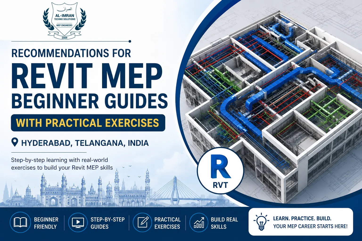 Recommendations for Revit MEP Beginner Guides with Practical Exercises Hyderabad Telangana, India